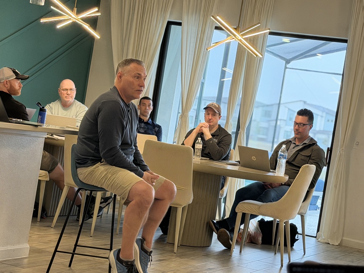 Pat teaching gym owners